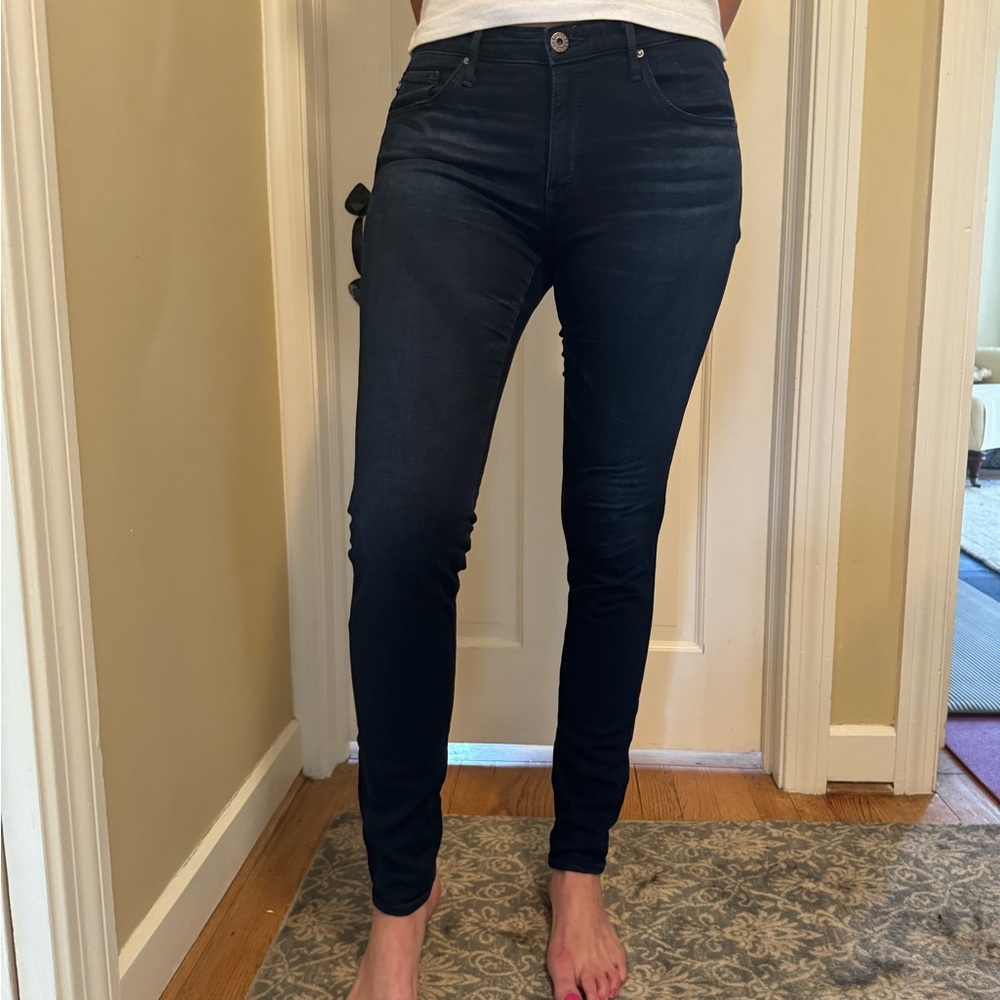 AG - The Legging Ankle skinny dark blue denim in size 29
